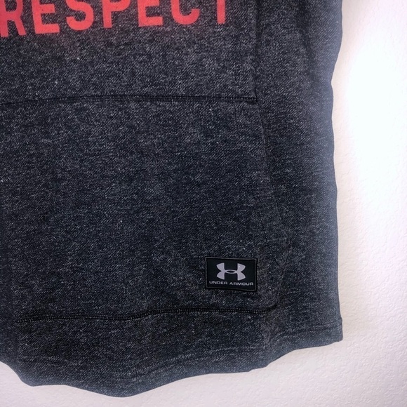 NWT Under Armour Men's Project Rock Respect Short Sleeve Hoodie Sweater size S - Picture 6 of 11